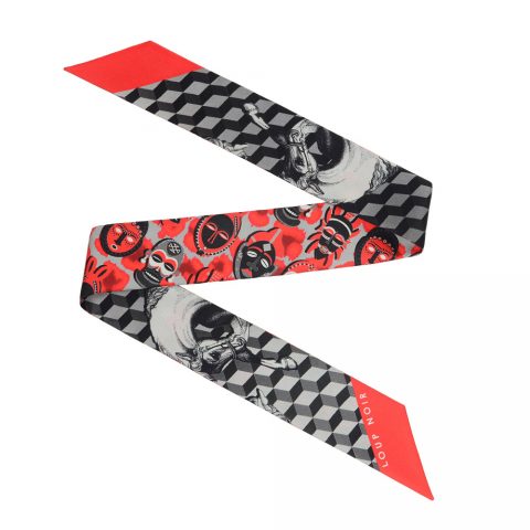BAG TIE Cheval Black/Red