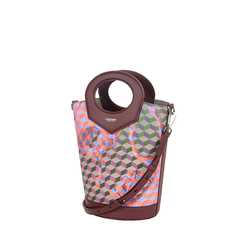 TUBO BAG MANIGLIA Bordeaux - Image 2