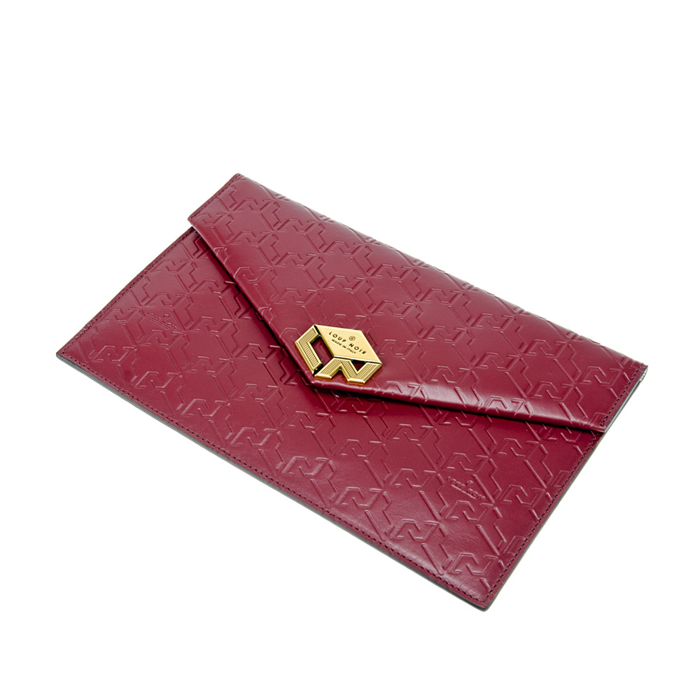 LETTERA POUCH Monogram Burgundy - Image 3