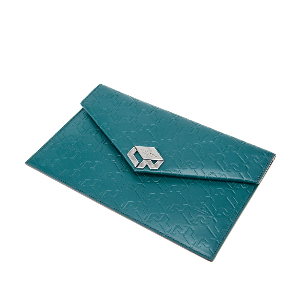 LETTERA POUCH Monogram Petrol - Image 3