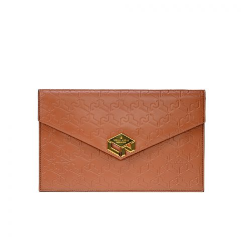 LETTERA POUCH Monogram Toffee
