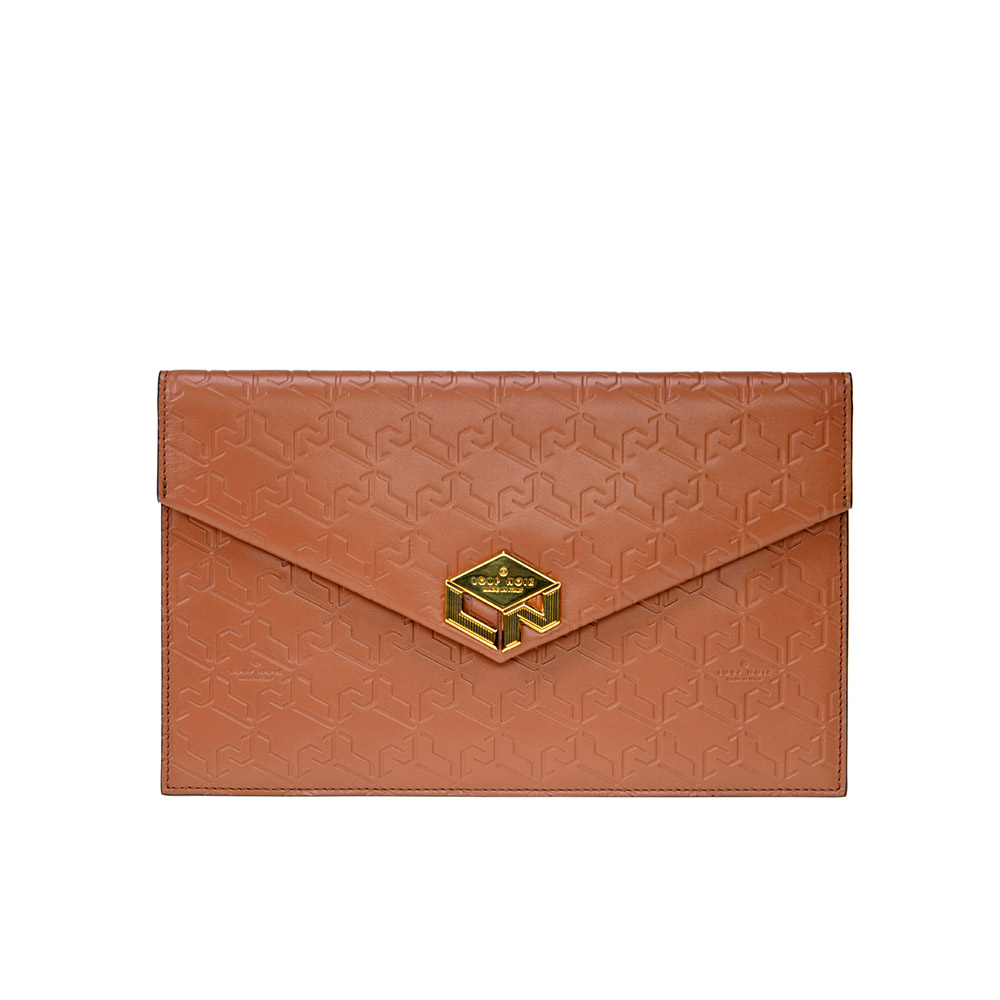 LETTERA POUCH Monogram Toffee
