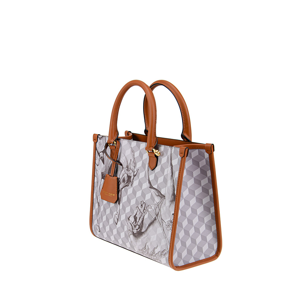 MINI SPIAGGIA TOTE BAG Cheval Sand/Toffee - Image 2