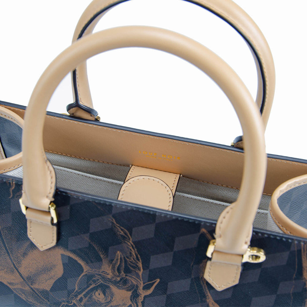MINI SPIAGGIA TOTE BAG Cheval Brown/Dijon - Image 3