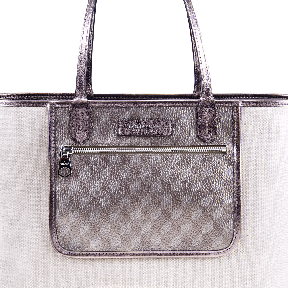 SHOPPER SMALL Cheval Almond Metallic - Image 3