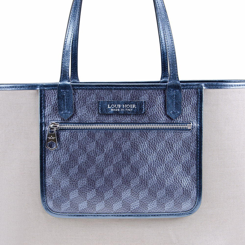 SHOPPER SMALL Cheval Darkblue Metallic - Image 3