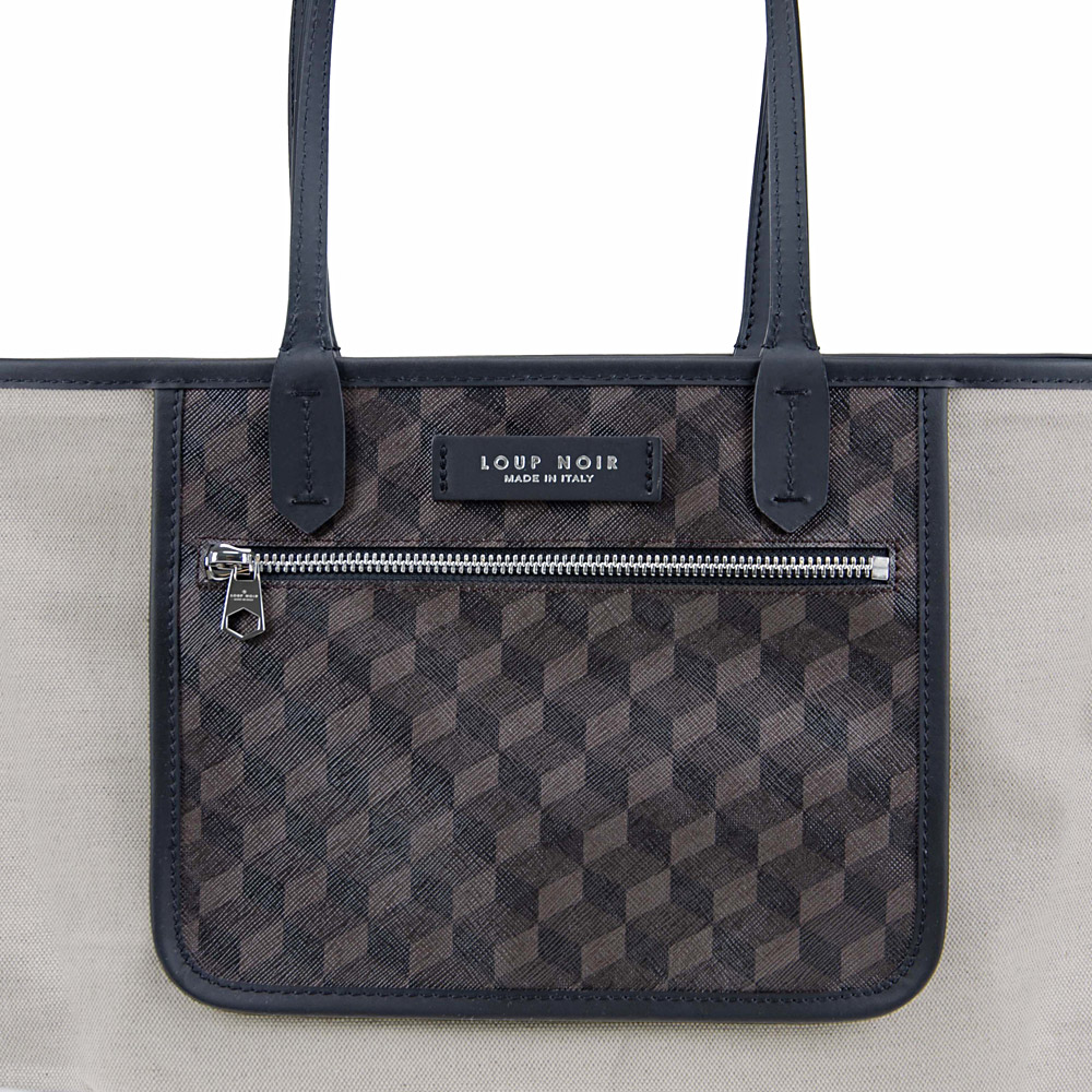 SHOPPER SMALL Cheval Brown/Black - Image 3
