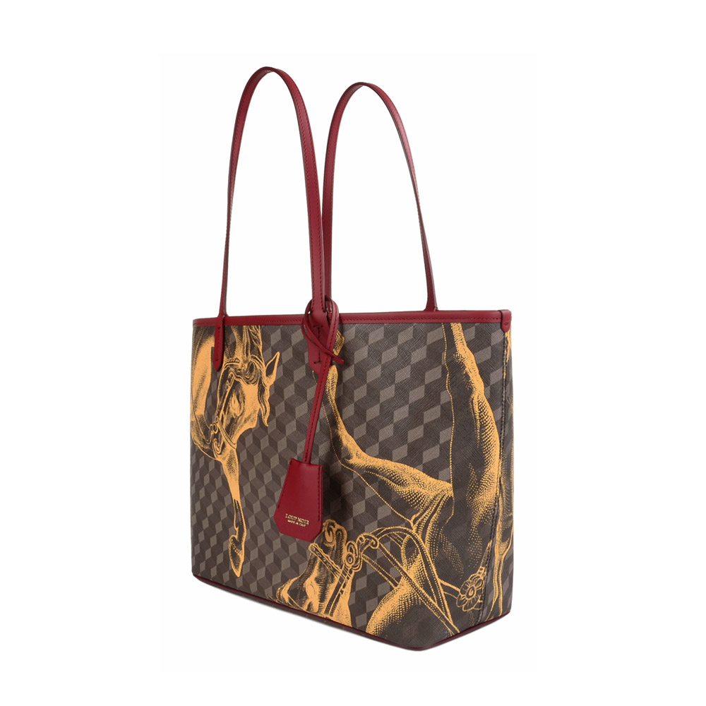 SHOPPER SMALL Cheval Brown/Saffron - Image 2