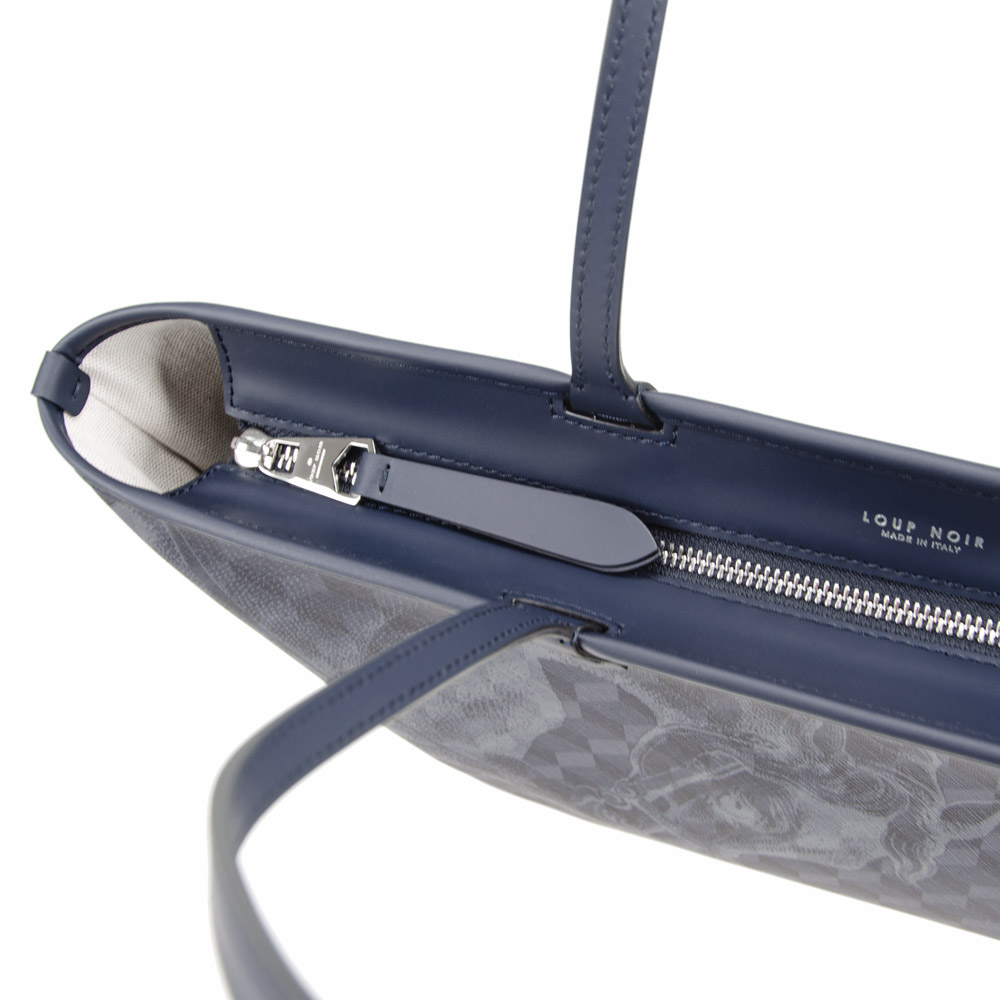 SHOPPER SMALL ZIP Cheval Darkblue - Image 3