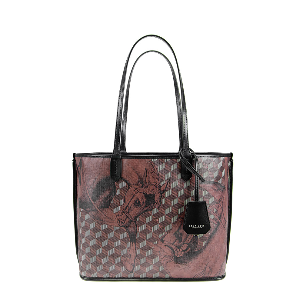 ST. TROPEZ XS SHOPPER Toile Chestnut/Black