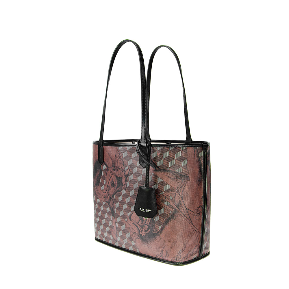 ST. TROPEZ XS SHOPPER Toile Chestnut/Black - Image 2