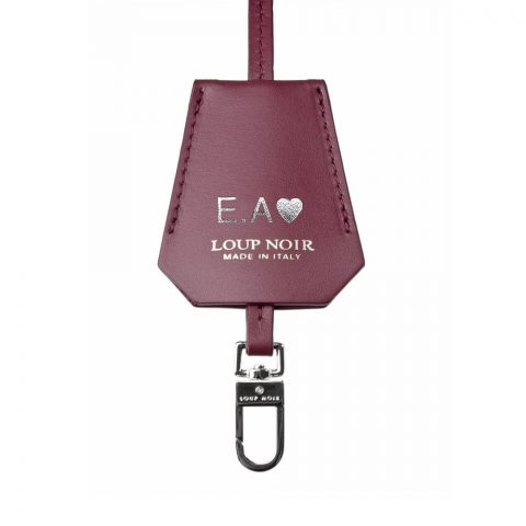 LEATHER TAG Bordeaux