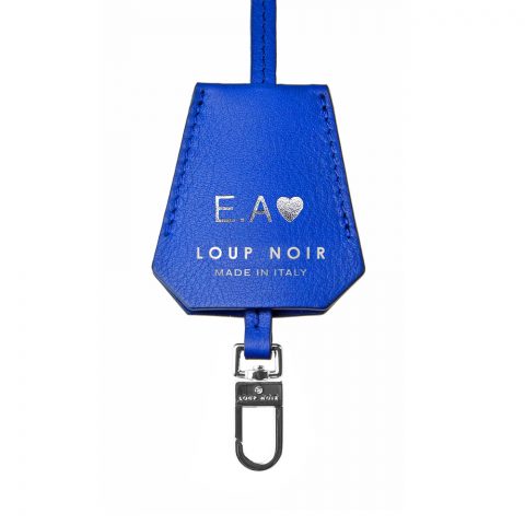 LEATHER TAG Dazzling Blue