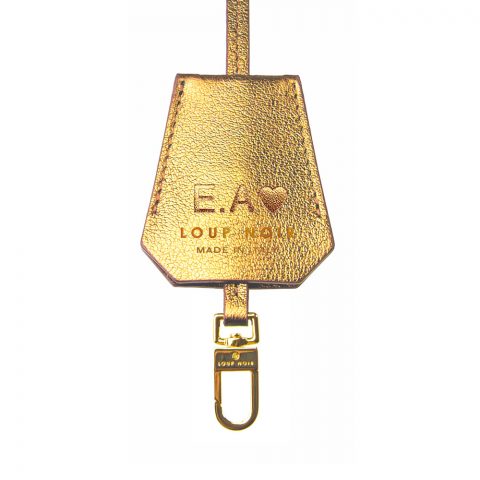 LEATHER TAG Gold