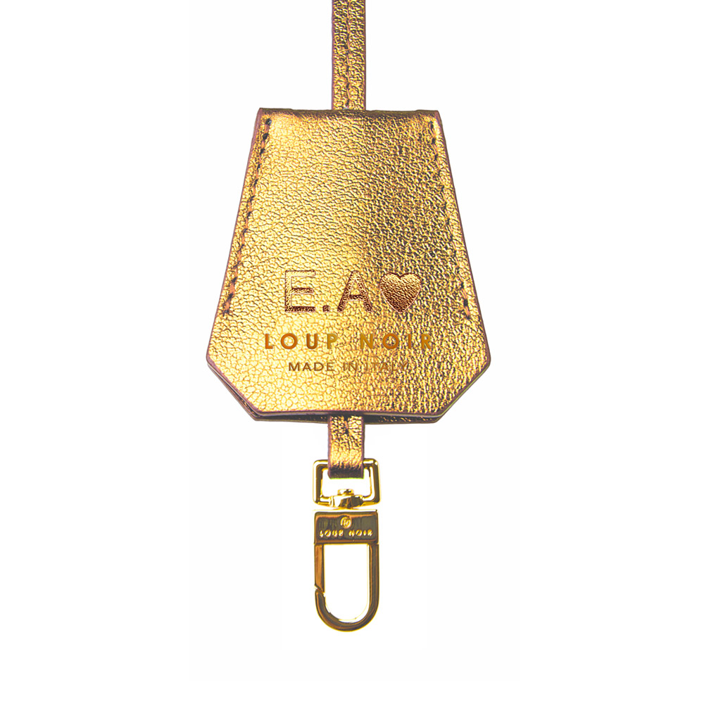 LEATHER TAG Gold