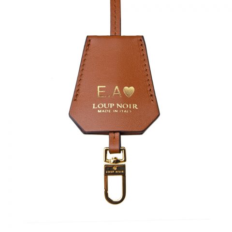 LEATHER TAG Toffee