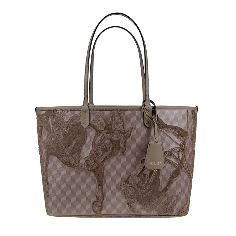 VELVET SHOPPER SMALL Almond