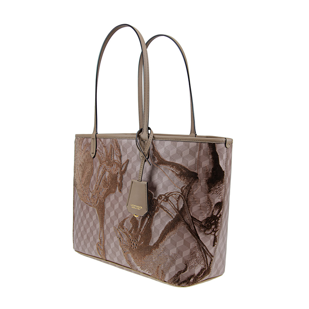 VELVET SHOPPER SMALL Almond - Image 2
