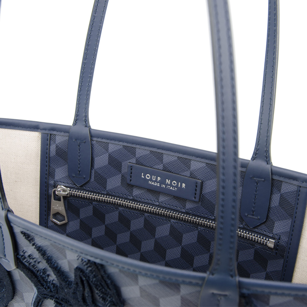 VELVET SHOPPER SMALL Darkblue - Image 3