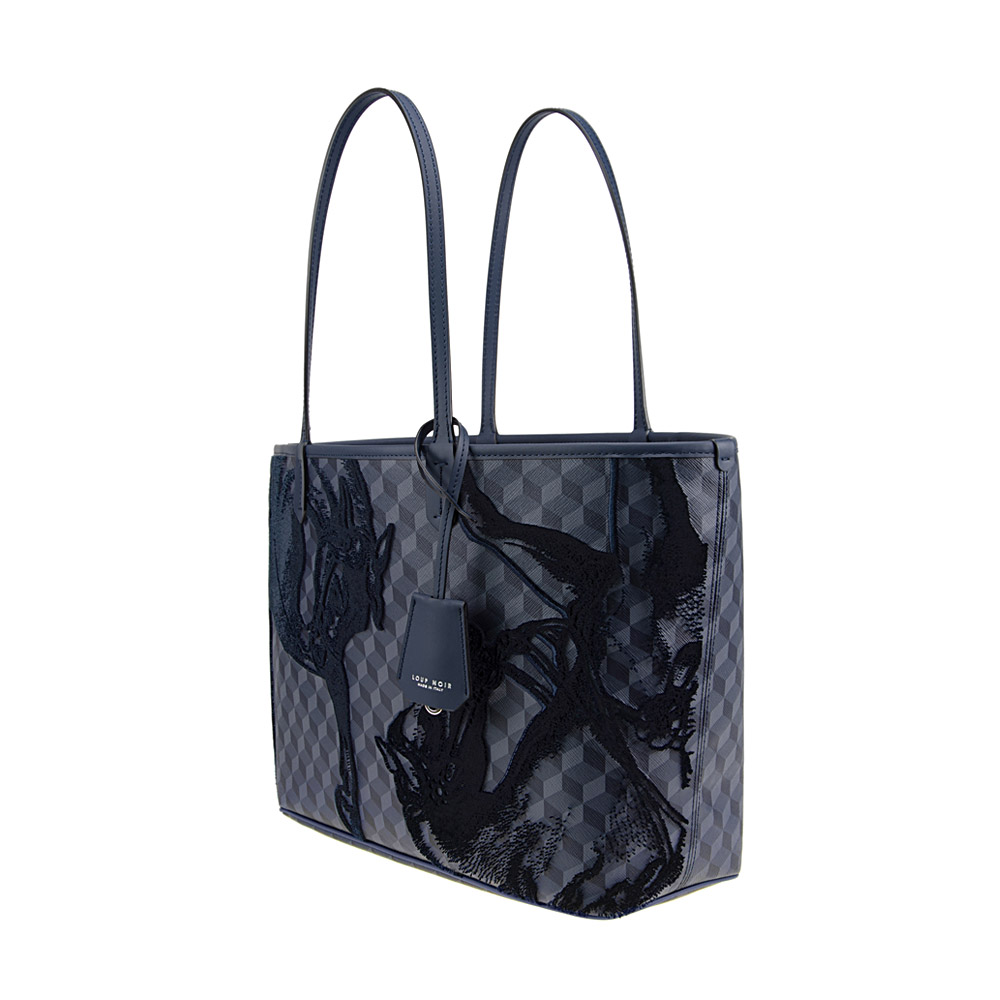 VELVET SHOPPER SMALL Darkblue - Image 2