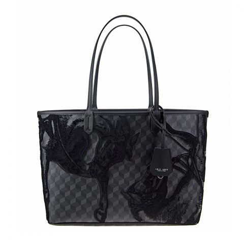 VELVET SHOPPER SMALL Deep Noir