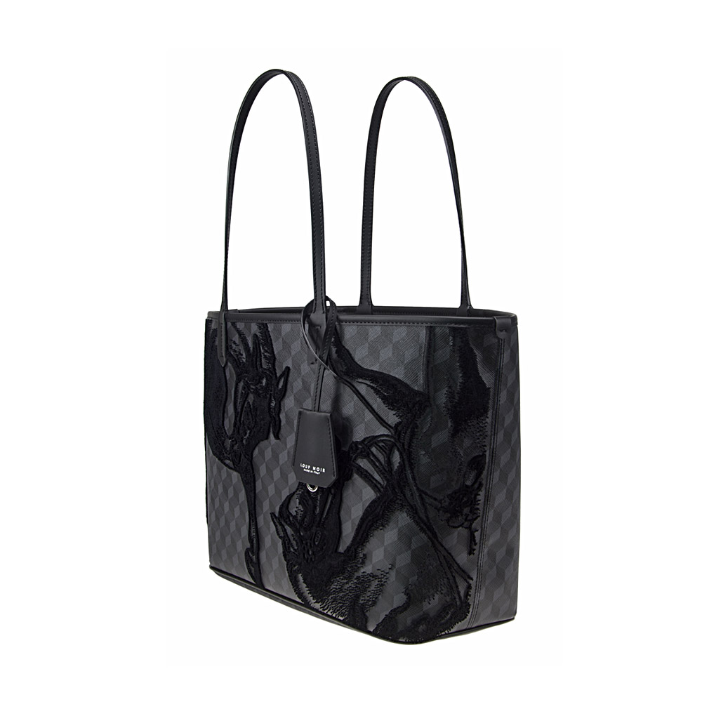 VELVET SHOPPER SMALL Deep Noir - Image 2