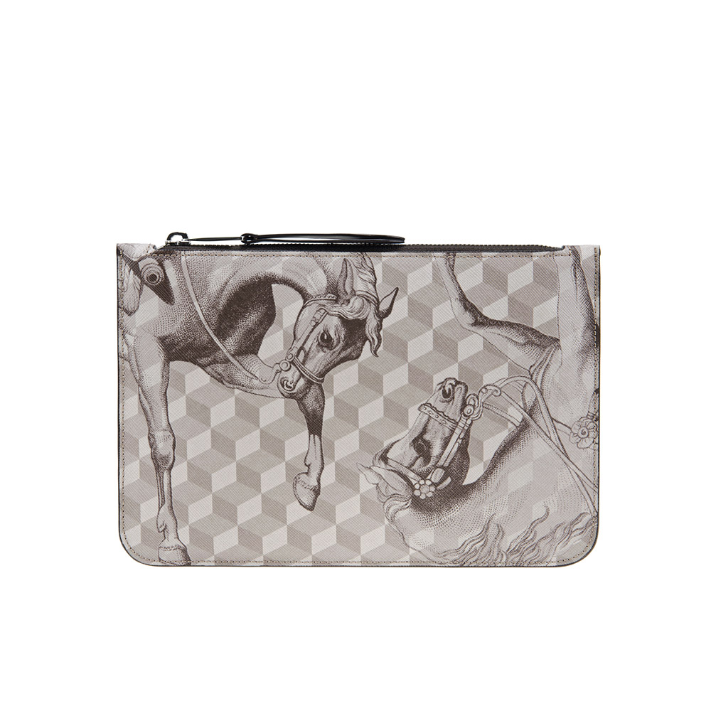 ZIP POUCH Cheval Sand/Brown